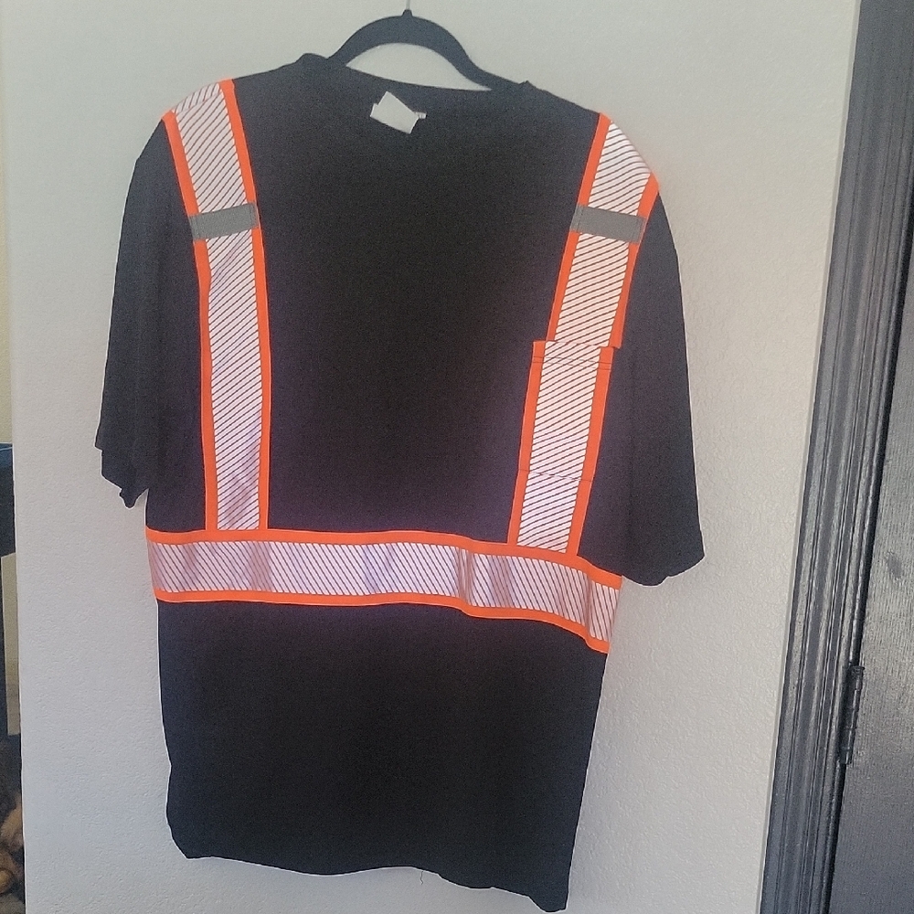 Black Safety Reflective Shirt